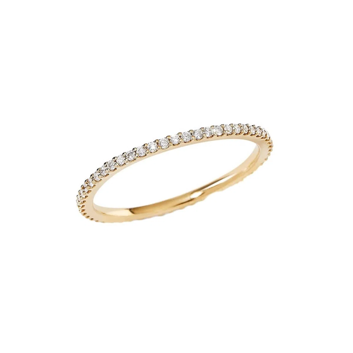 Beydodo Anillos de Boda Oro de 9 14 18 K para Mujer con Simple Redondo con Moissanita, Anillo Matrimonio Oro de Mujer