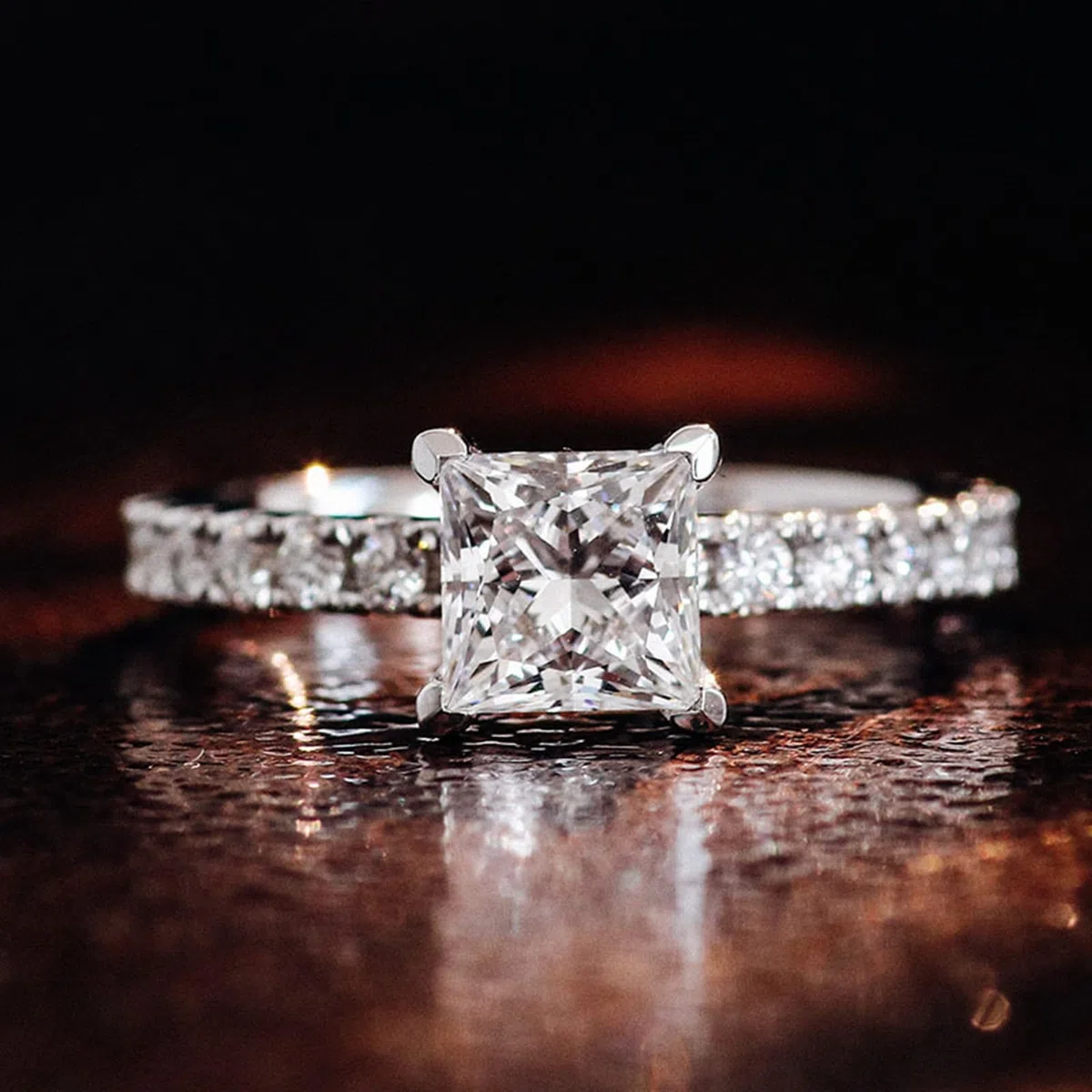 Anillos Mujeres Pulgares Anillos Mujeres Flaco Princesa Cuadrado Forma Mejor Novia Regalos Cumpleaños
