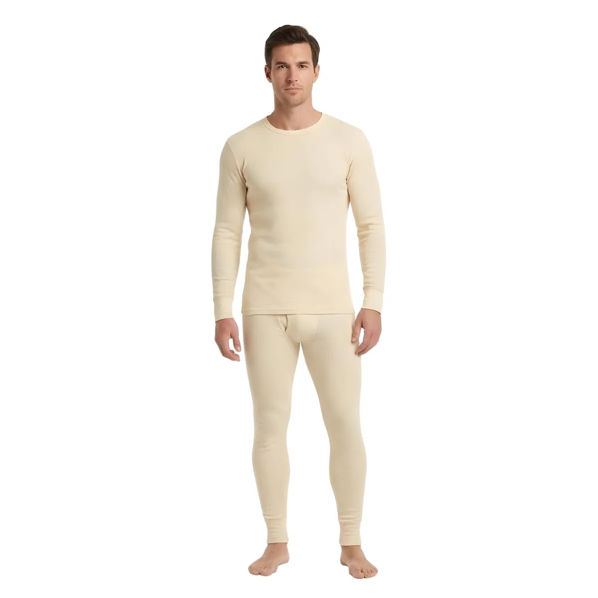 menique Conjunto de ropa deportiva para hombre, camisa de manga larga y leggings, merino, 160 g/m²