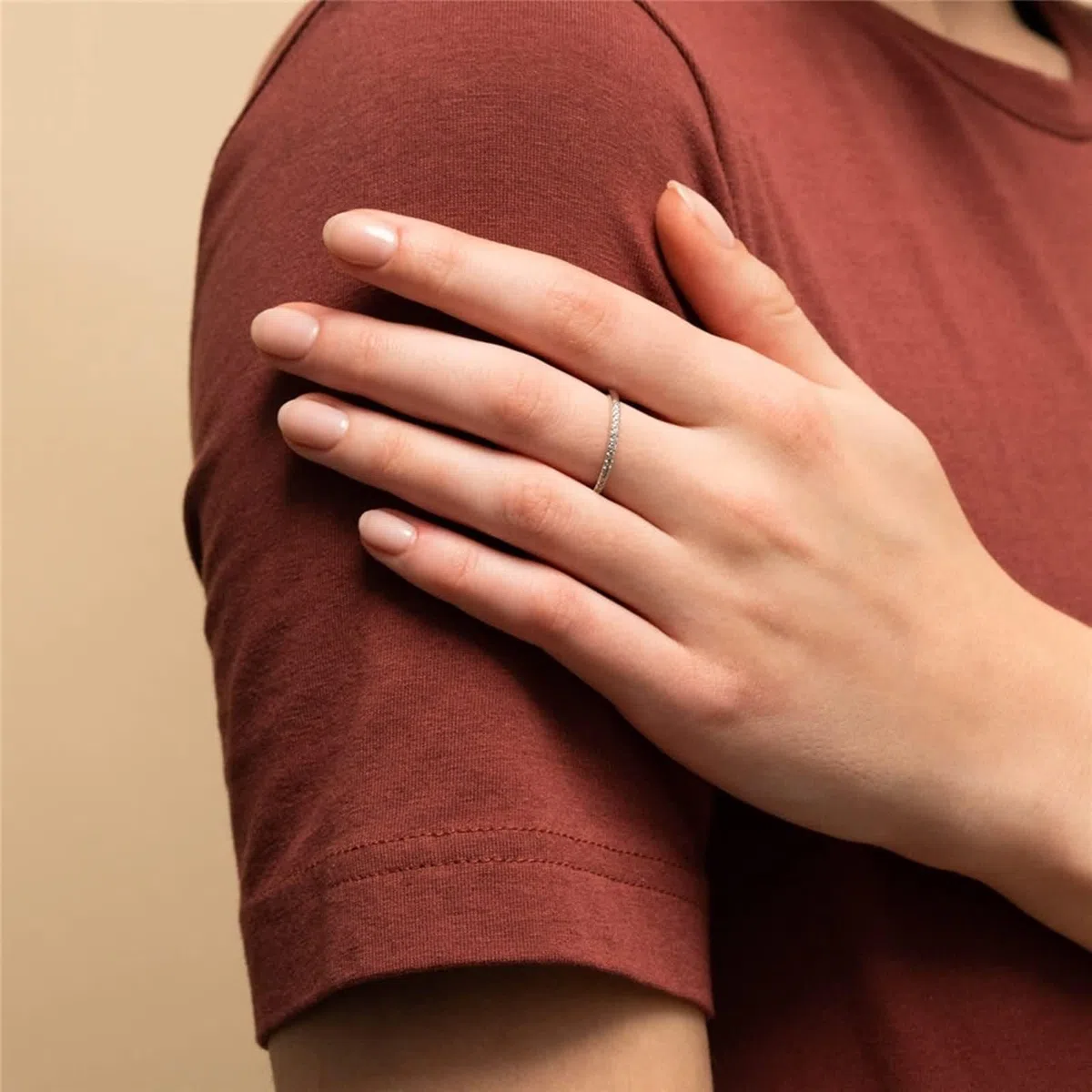 Beydodo Anillos de Boda Oro de 9 14 18 K para Mujer con Simple Redondo con Moissanita, Anillo Matrimonio Oro de Mujer